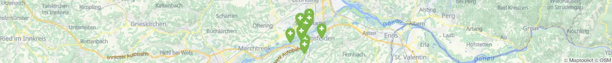 Kartenansicht für Apotheken-Notdienste in der Nähe von Traun (Linz  (Land), Oberösterreich)